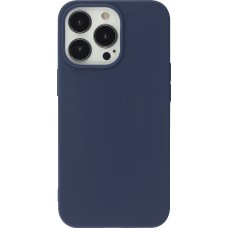 Coque iPhone 13 Pro Max - Silicone Mat - Bleu foncé