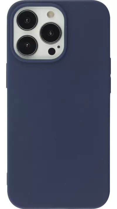 Coque iPhone 13 Pro - Silicone Mat - Bleu foncé