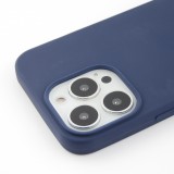 iPhone 13 Pro Max Case Hülle - Silikon Mat dunkelblau