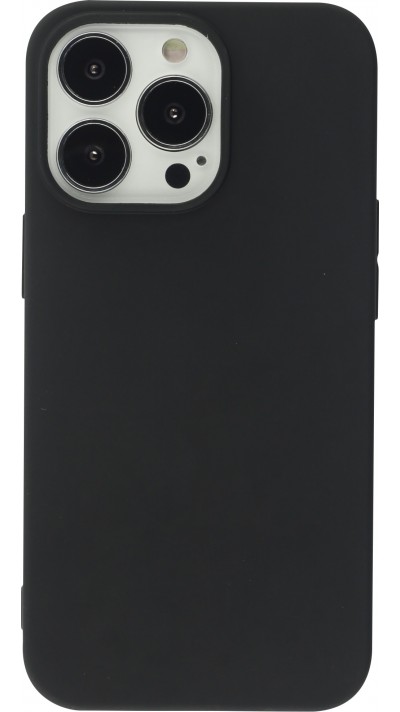Coque iPhone 13 Pro - Silicone Mat - Noir