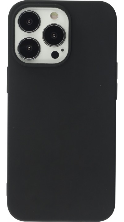 iPhone 13 Pro Case Hülle - Silkon Mat - Schwarz