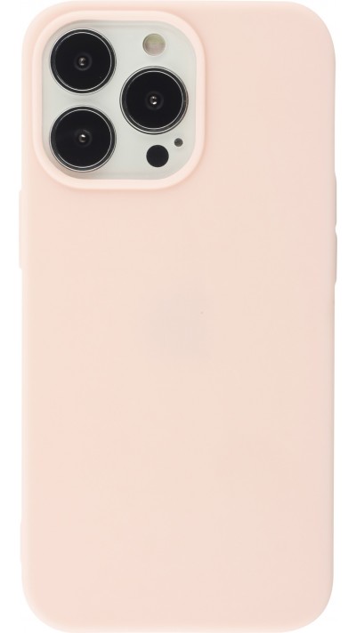 iPhone 13 Pro Max Case Hülle - Silkon Mat hell- Rosa