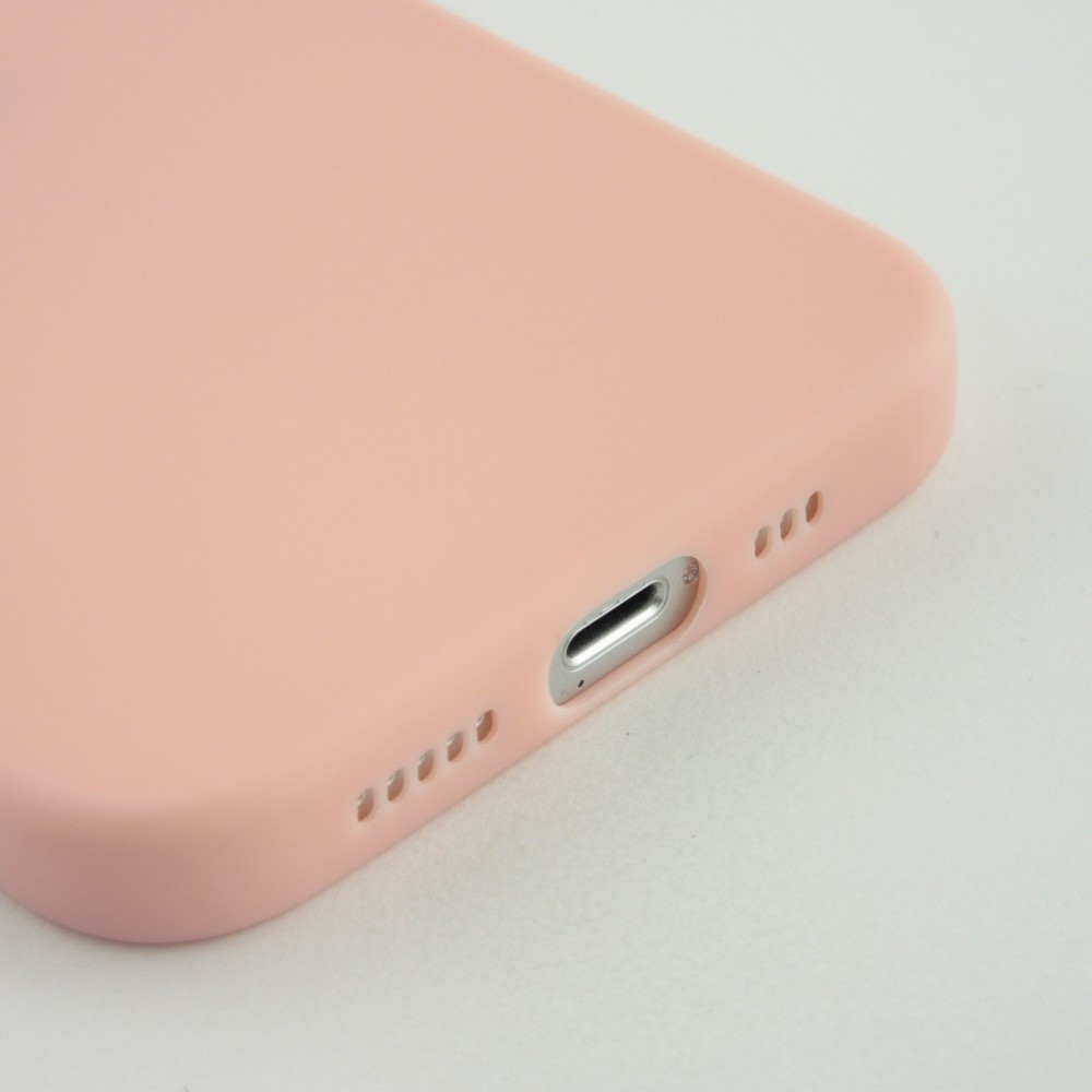 Coque iPhone 13 Pro Max - Silicone Mat - Rose clair