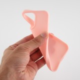 iPhone 13 Pro Max Case Hülle - Silkon Mat hell- Rosa