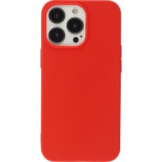 iPhone 13 Pro Max Case Hülle - Silikon Mat  - Rot