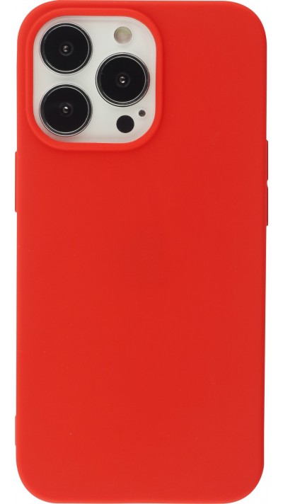 Coque iPhone 13 Pro - Silicone Mat - Rouge