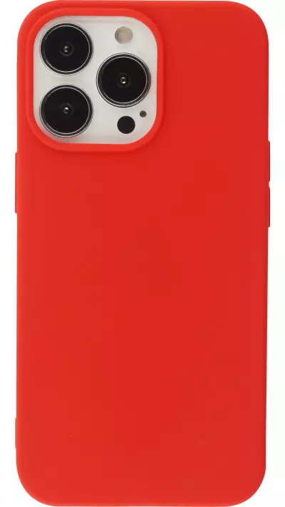 Coque iPhone 13 Pro - Silicone Mat - Rouge