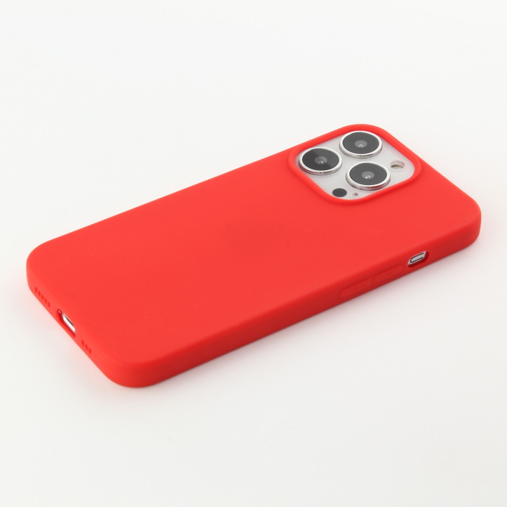 Coque iPhone 13 Pro Max - Silicone Mat - Rouge