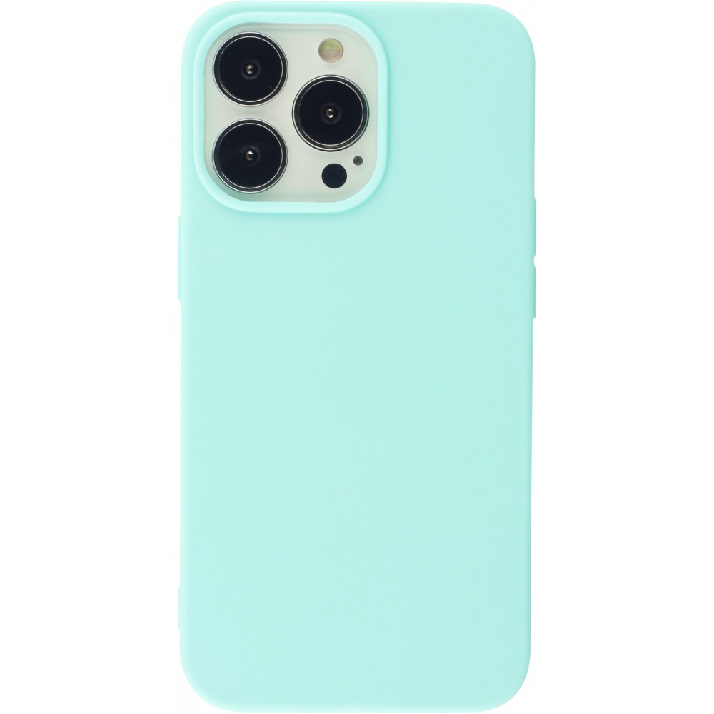 Coque iPhone 13 Pro Max - Silicone Mat - Turquoise