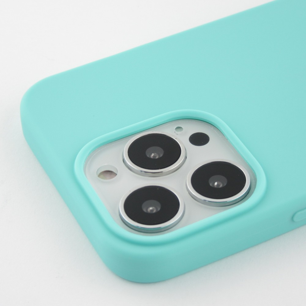 Coque iPhone 13 Pro Max - Silicone Mat - Turquoise