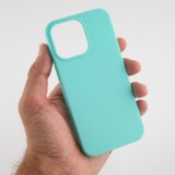 Coque iPhone 13 Pro Max - Silicone Mat - Turquoise