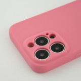 iPhone 13 Pro Case Hülle - Silikon mit Kordel und Haken - Rosa