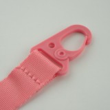 iPhone 13 Pro Case Hülle - Silikon mit Kordel und Haken - Rosa