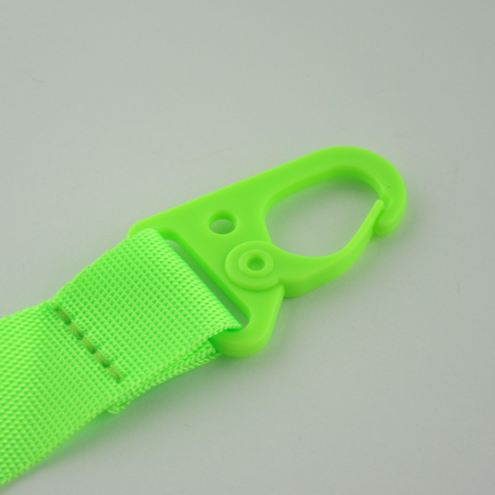 Coque iPhone 13 Pro - Silicone avec lanière et crochet vert clair