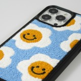 iPhone 12 Pro Max Case Hülle - Silikon rigide lachender Blumen-Teppich