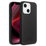 iPhone 13 Case Hülle - Qialino Echtleder (MagSafe kompatibel) - Schwarz