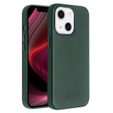 Coque iPhone 13 - Qialino cuir véritable (compatible MagSafe) - Vert