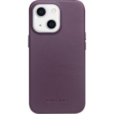 iPhone 13 Case Hülle - Qialino Echtleder (MagSafe kompatibel) - Violett