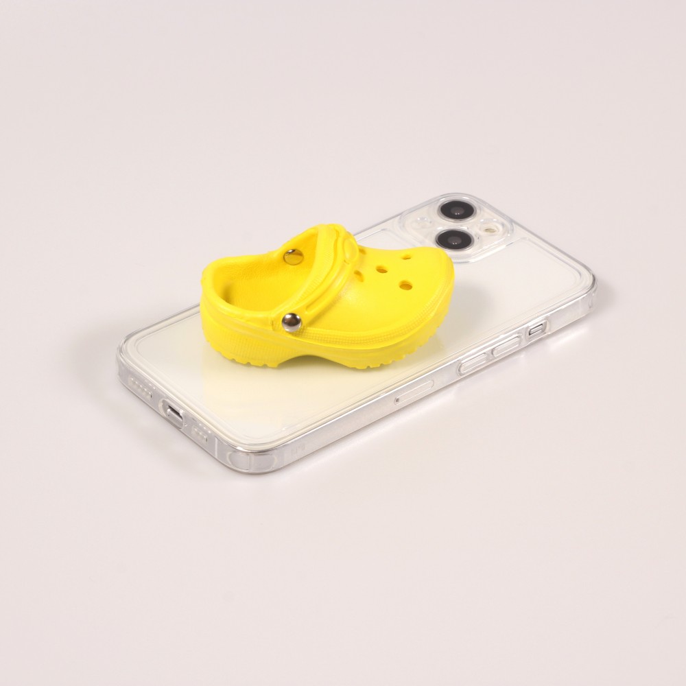 iPhone 13 Case Hülle - 3D Flip-Flop Crocs Sandale - Transparent