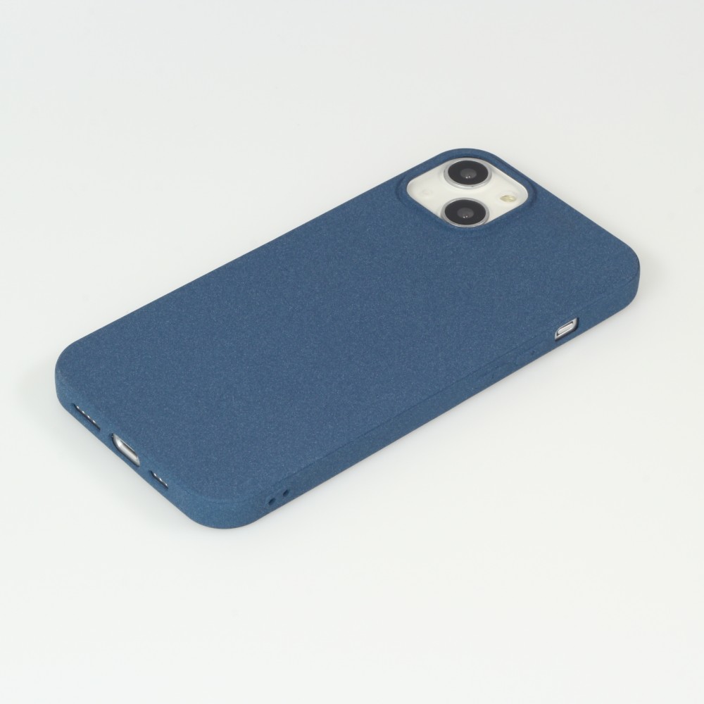 Coque iPhone 13 - Silicone Mat Rude - Bleu