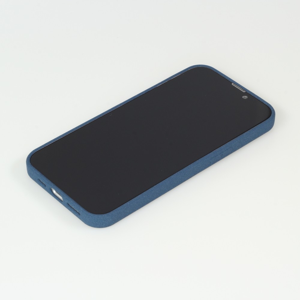 iPhone 13 Case Hülle - Silikon Mat Rau blau