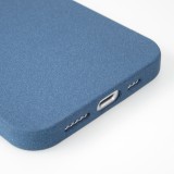 iPhone 13 Case Hülle - Silikon Mat Rau blau