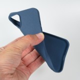 iPhone 13 Case Hülle - Silikon Mat Rau blau