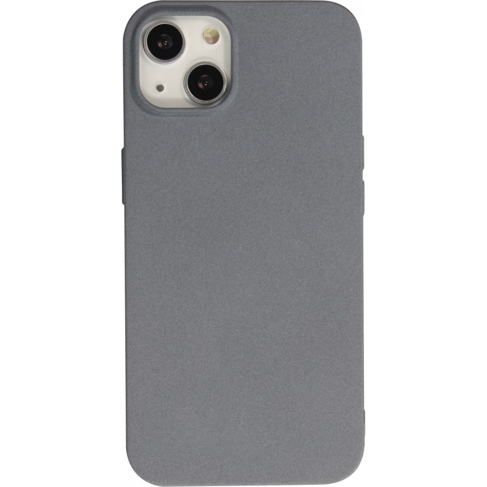 Coque iPhone 13 mini - Silicone Mat Rude - Gris