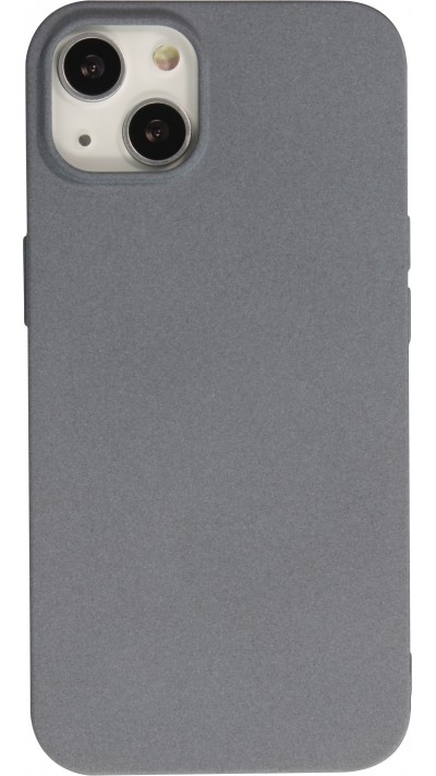 iPhone 13 Case Hülle - Silikon Mat Rau - Grau