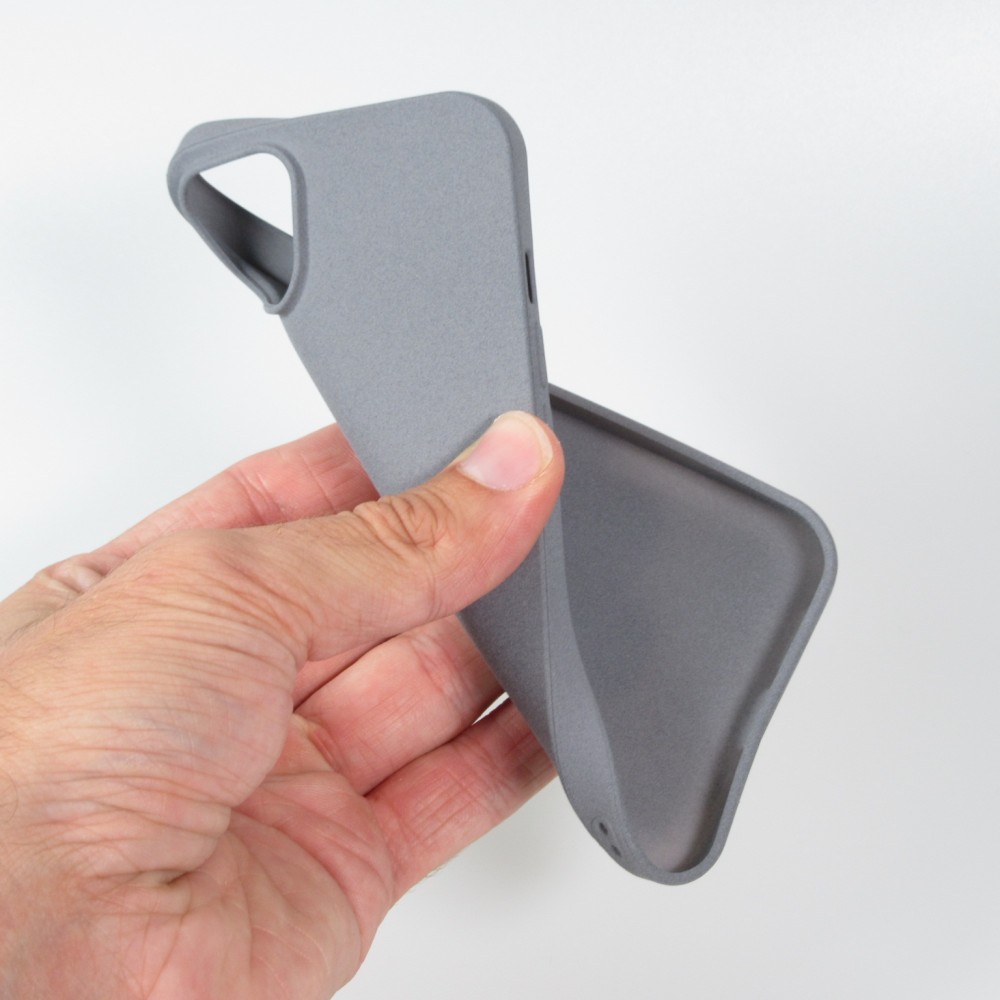 Coque iPhone 13 mini - Silicone Mat Rude - Gris