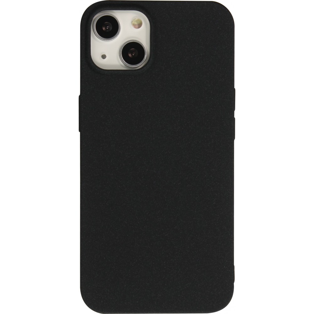 Coque iPhone 13 - Silicone Mat Rude - Noir