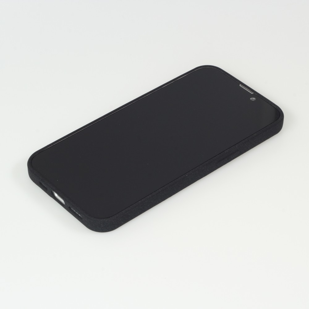 Coque iPhone 13 - Silicone Mat Rude - Noir