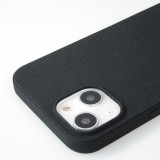 iPhone 13 Case Hülle - Silikon Mat Rau - Schwarz