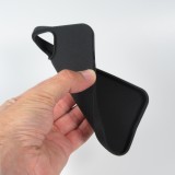 iPhone 13 Case Hülle - Silikon Mat Rau - Schwarz