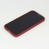 iPhone 13 Case Hülle - Silikon Mat Rau - Rot