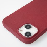 iPhone 13 Case Hülle - Silikon Mat Rau - Rot