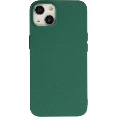 iPhone 13 Case Hülle - Silikon Mat Rau - Dunkelgrün