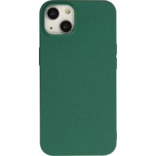 Hülle iPhone 13 mini - Silikon Mat Rau - Dunkelgrün