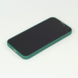 Hülle iPhone 13 mini - Silikon Mat Rau - Dunkelgrün