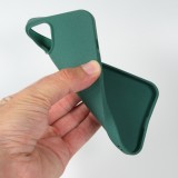 Hülle iPhone 13 mini - Silikon Mat Rau - Dunkelgrün