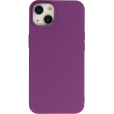 Hülle iPhone 13 - Silikon Mat Rau - Violett