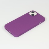 Hülle iPhone 13 - Silikon Mat Rau - Violett