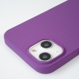 Hülle iPhone 13 - Silikon Mat Rau - Violett