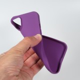 Hülle iPhone 13 - Silikon Mat Rau - Violett