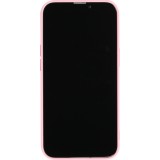 Hülle iPhone 13 - Silikonmatte Skull USA - Rosa
