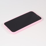Hülle iPhone 13 - Silikonmatte Skull USA - Rosa