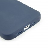 Coque iPhone 13 - Silicone Mat - Bleu foncé