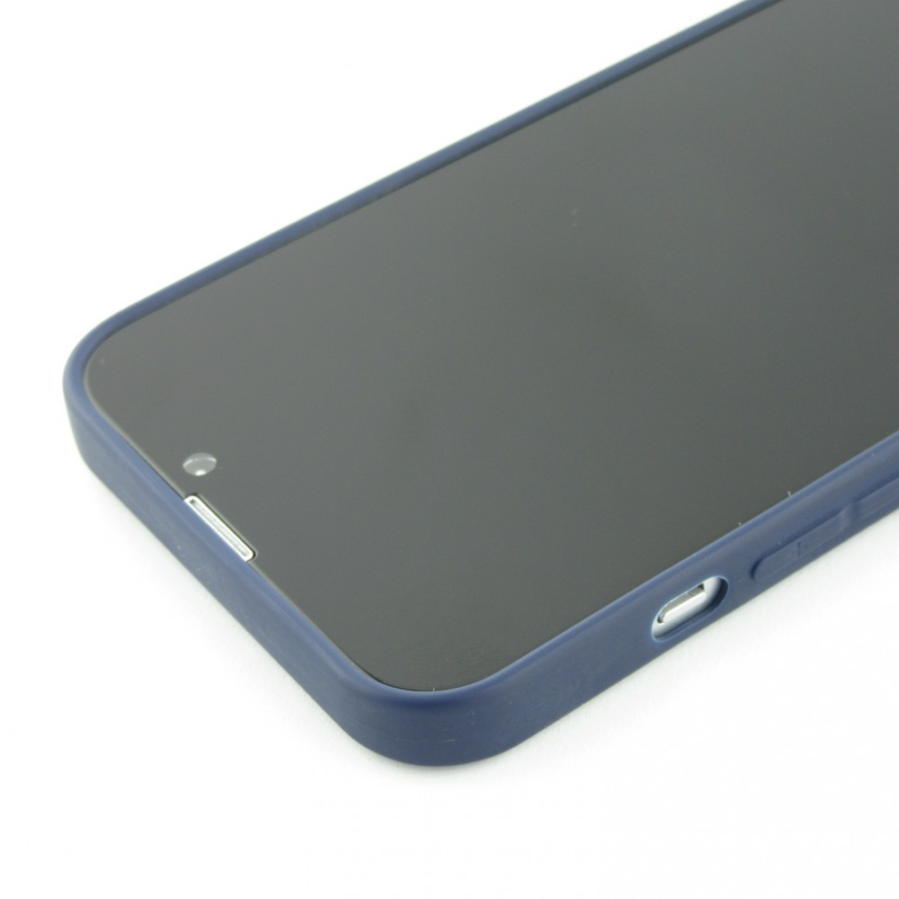 iPhone 13 Case Hülle - Silikon Mat dunkelblau