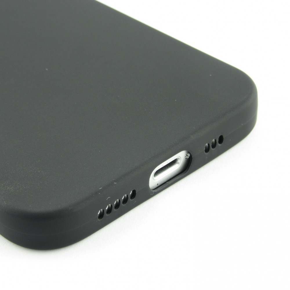 Coque iPhone 13 mini - Silicone Mat - Noir