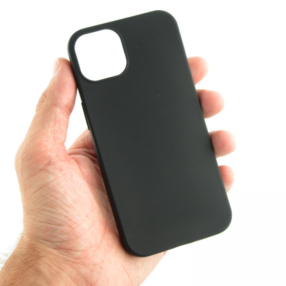 Coque iPhone 13 - Silicone Mat - Noir